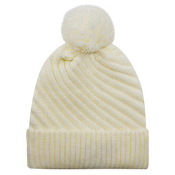 AJM 1E133L - Acrylique / Satin de polyester, Toque (Pom Pom 8cm, Femmes)