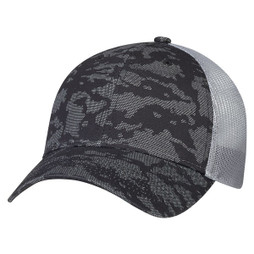 AJM 3H647M - Tissu de coton / Maille de polyester souple, coupe intégrale à 6 panneaux (Urban Camo, dos en maille)
