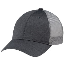 AJM 4H647M - Polyester Heather / Soft Polyester Mesh 6 panneaux (dos en maille)