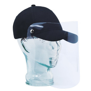 AJM 5000M - Cap with Face Shield Full-Fit Cap with Retractable / Removable Shield