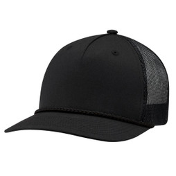 AJM 5160M - Polycoton / Polyester Mesh 5 Panel Constructed Pro-Round-Five (Mesh Back)