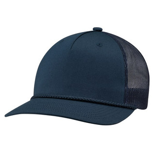 AJM 5160M - Polycotton / Polyester Mesh 5 Panel Constructed Pro-Round-Five (Mesh Back)