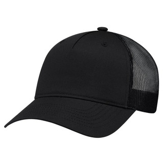 AJM 5960M - Polycotton / Polyester Mesh 5 Panel Constructed Full-Fit-Five (Mesh Back)