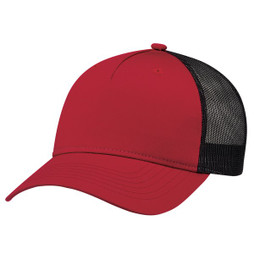 AJM 5960M - Polycotton / Polyester Mesh 5 Panel Constructed Full-Fit-Five (Mesh Back)