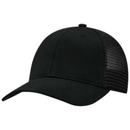 AJM 7M670M - Deluxe Chino Twill / Flexible Polyester Mesh 6 Panel Constructed Full-Fit (Mesh Back, Deluxe Fit)