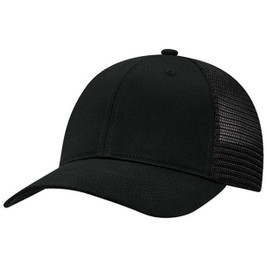 AJM 7M670M - Deluxe Chino Twill / Flexible Polyester Mesh 6 Panel Constructed Full-Fit (Mesh Back, Deluxe Fit)