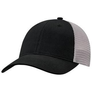 AJM 7M670M - Deluxe Chino Twill / Flexible Polyester Mesh 6 Panel Constructed Full-Fit (Mesh Back, Deluxe Fit)