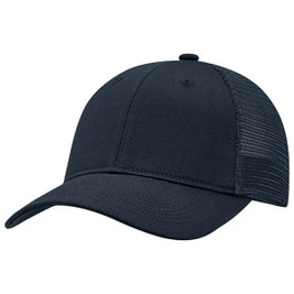 AJM 7M670M - Deluxe Chino Twill / Flexible Polyester Mesh 6 Panel Constructed Full-Fit (Mesh Back, Deluxe Fit)