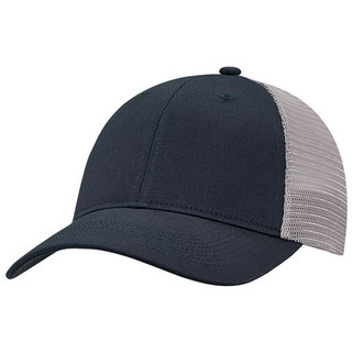 AJM 7M670M - Deluxe Chino Twill / Flexible Polyester Mesh 6 Panel Constructed Full-Fit (Mesh Back, Deluxe Fit)