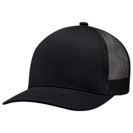 AJM 8N150M - Coolon Polyester / Polyester Mesh 5 Panel Constructed Solo Panel Pro Round (Mesh Back)