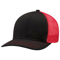 AJM 8N150M - Coolon Polyester / Polyester Mesh 5 Panel Constructed Solo Panel Pro Round (Mesh Back)