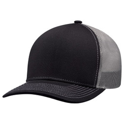 AJM 8N150M - Coolon Polyester / Polyester Mesh 5 Panel Constructed Solo Panel Pro Round (Mesh Back)