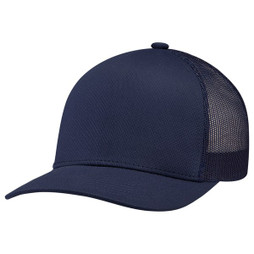 AJM 8N150M - Coolon Polyester / Polyester Mesh 5 Panel Constructed Solo Panel Pro Round (Mesh Back)