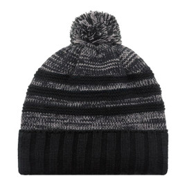 AJM 9G159M - Acrylic / Polyester Micro Fleece Cuff Toque (Pom Pom 8cm)