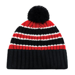 AJM 9I258M - Acrylic Cuff Toque (Pom Pom 8cm)