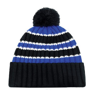 AJM 9I258M - Acrylic Cuff Toque (Pom Pom 8cm)