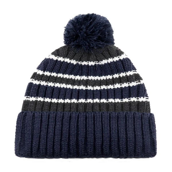 AJM 9I258M - Toque en acrylique (Pom Pom 8cm)