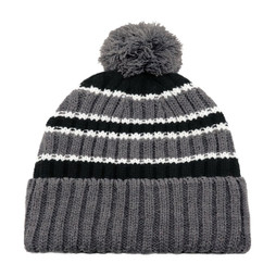 AJM 9I258M - Toque en acrylique (Pom Pom 8cm)