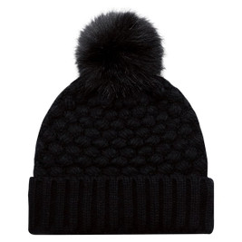 AJM 9L580L - Acrylic, Cuff Toque (Faux Fur Pom Pom 12cm, Women’s)