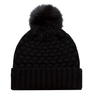 AJM 9L580L - Acrylic, Cuff Toque (Faux Fur Pom Pom 12cm, Women’s)