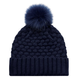 AJM 9L580L - Acrylique, Toque (fausse fourrure à pompon 12cm, pour femmes)
