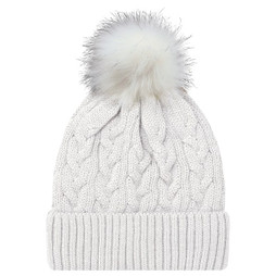 AJM 9L594L - Acrylic Cuff Toque (Faux Fur Pom Pom 12cm)
