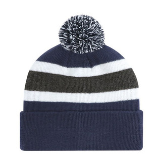 AJM 9S243J - Junior, Acrylic Cuff Toque (Pom Pom 8cm, Junior)