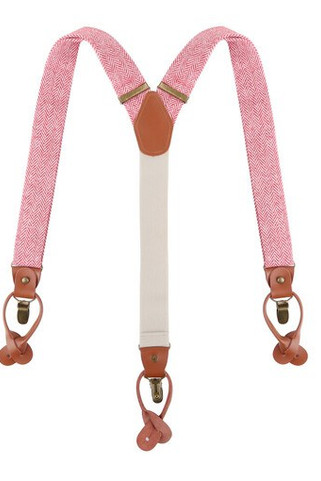 KARLOWSKY KYAG4 - Stylish urban suspenders with herringbone pattern