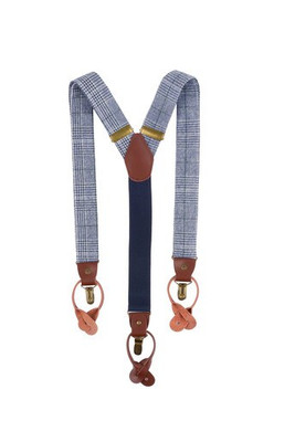 KARLOWSKY KYAG5 - Stylish urban suspenders with glencheck pattern