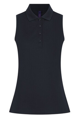 HENBURY HY477 - LADIES SLEEVELESS COOLPLUS® POLO SHIRT