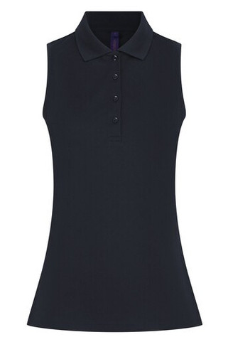 HENBURY HY477 - LADIES SLEEVELESS COOLPLUS® POLO SHIRT