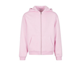 BUILD YOUR BRAND BY285 - FLUFFY ZIP HOODY