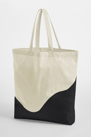WESTFORD MILL WM235 - ORGANIC COTTON WAVE PRINT MAXI TOTE