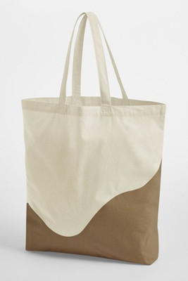 WESTFORD MILL WM235 - ORGANIC COTTON WAVE PRINT MAXI TOTE