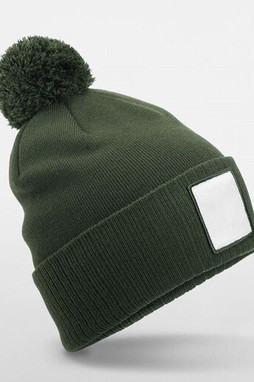 BEECHFIELD BF338R - Bonnet avec pompon et patch