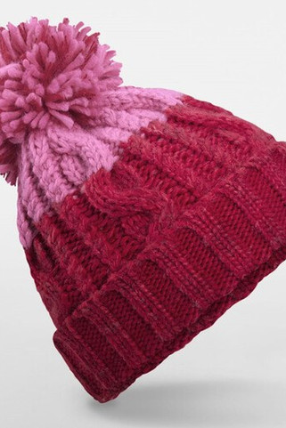 Beechfield BF437 - Luxurious Two-Tone Sheepskin Band Beanie