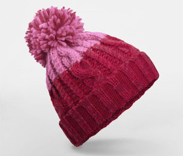 Beechfield BF437 - Луксозна двуцветна Beechfield лента от овча кожа Beanie
