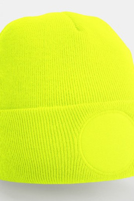 Beechfield BF446 - Customizable Soft-Touch Acrylic Beanie with Yoke