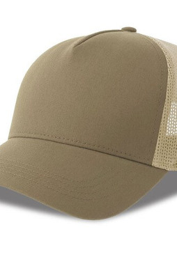 ATLANTIS HEADWEAR AT228 - 5-panel cotton trucker-style cap