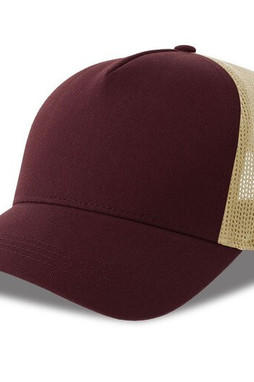 ATLANTIS HEADWEAR AT228 - 5-panel cotton trucker-style cap