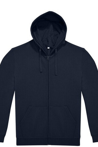 B&C ID224 - Unisex zipped hoodie sweatshirt