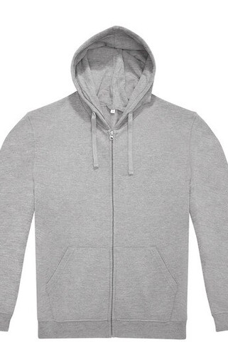 B&C ID224 - Unisex vetoketjullinen huppari