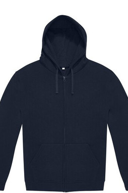 B&C ID334 - Unisex zipped hoodie sweatshirt