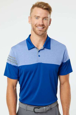 Adidas A213 - Polo à 3 bandes à couleurs froides