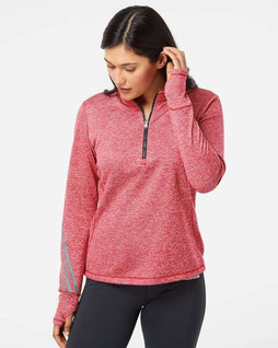Adidas A285 - Pull à quart de tour en éponge brossée et chinée pour femmes