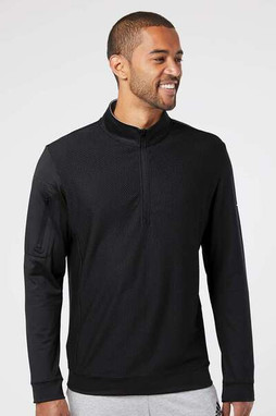 Adidas A295 - Performance Textured Quarter-Zip Pullover