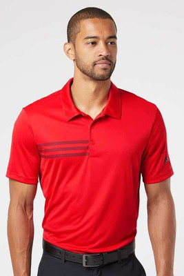 Adidas A324 - Polo de poitrine à 3 bandes
