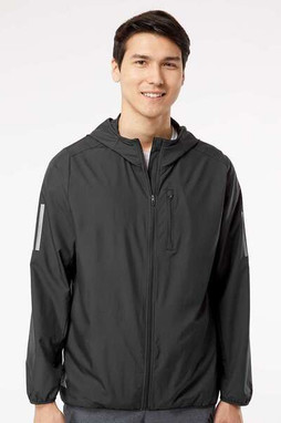 Adidas A524 - Coupe-vent zippé à capuche
