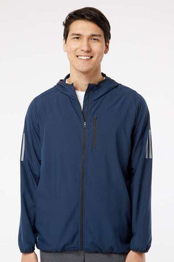 Adidas A524 - Coupe-vent zippé à capuche