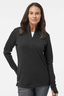Adidas A555 - Pull 3-Stripes Quarter-Zip pour femmes
